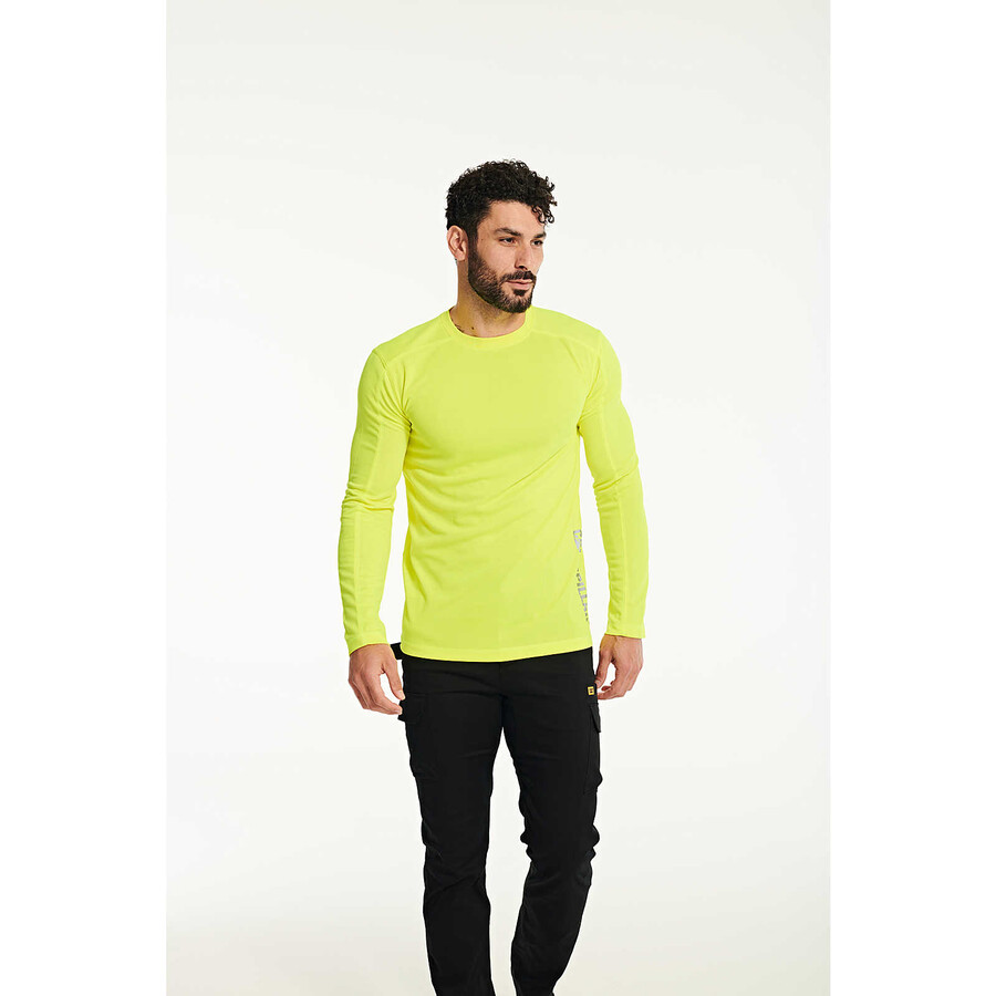 camiseta masculina de manga comprida coolmax
