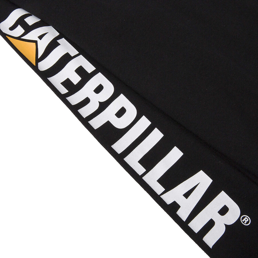 camiseta masculina de manga comprida com estampa de marca registrada