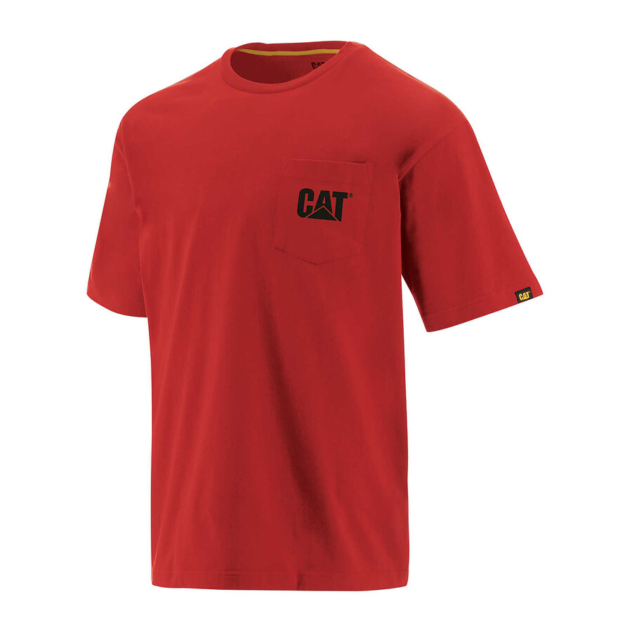 camiseta masculina com bolso trademark