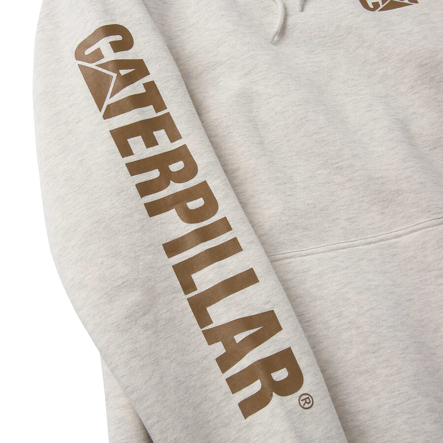 moletom masculino com capuz e estampa de marca registrada