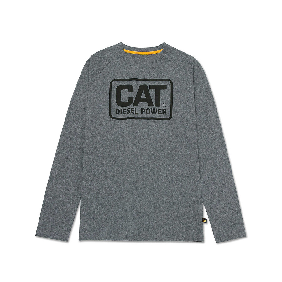 camiseta masculina de manga comprida cat diesel power