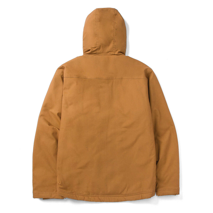 jaqueta masculina com capuz e forro de sherpa