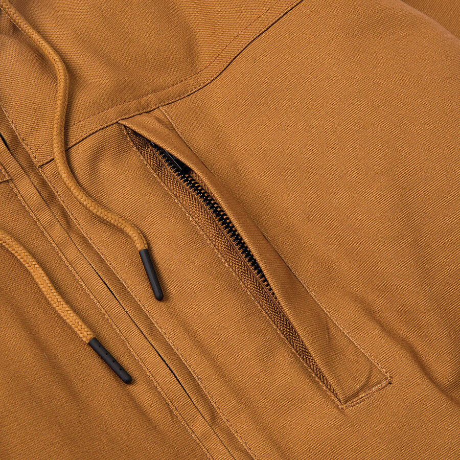 jaqueta masculina com capuz e forro de sherpa