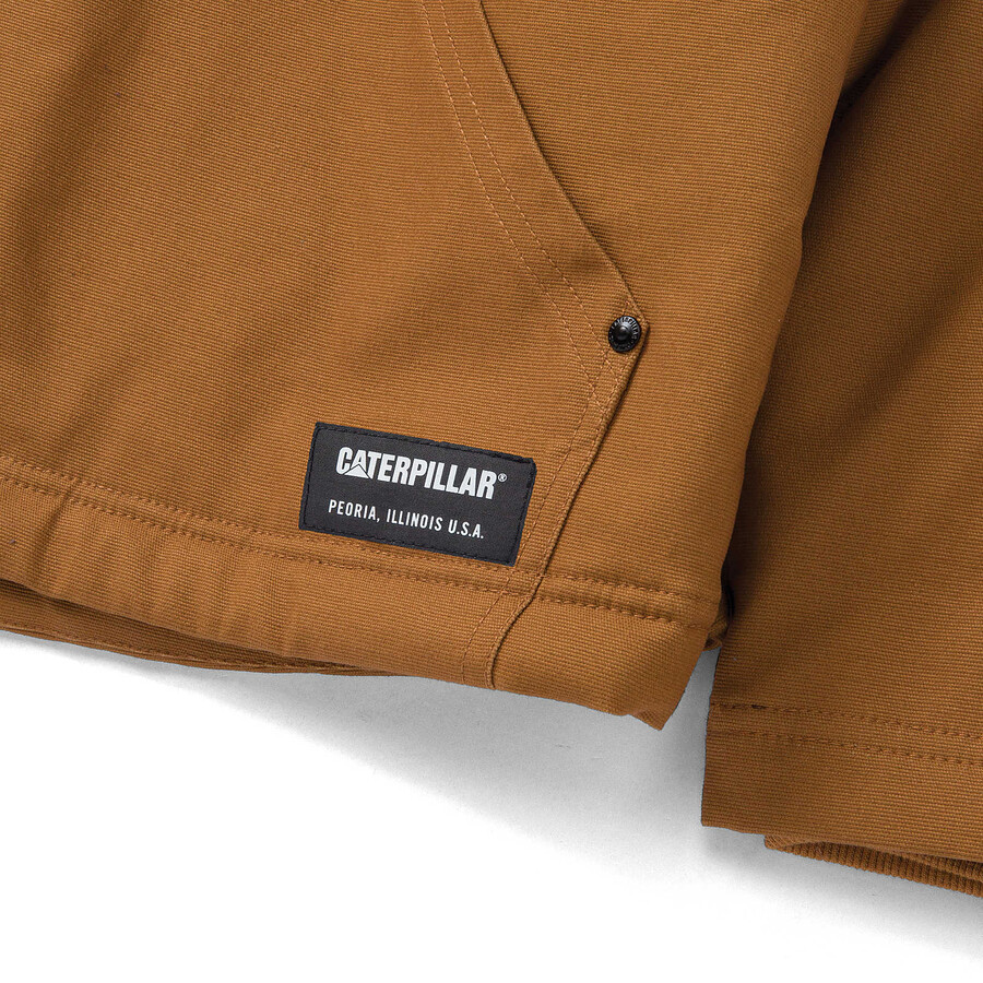 jaqueta masculina com capuz e forro de sherpa