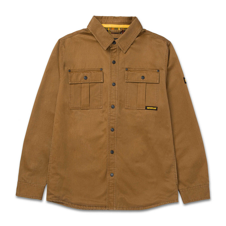 jaqueta camisa masculina de algodão encerado