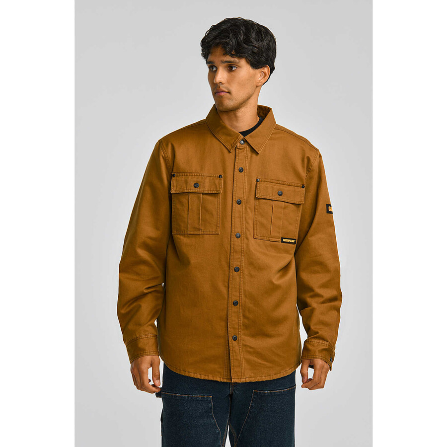jaqueta camisa masculina de algodão encerado