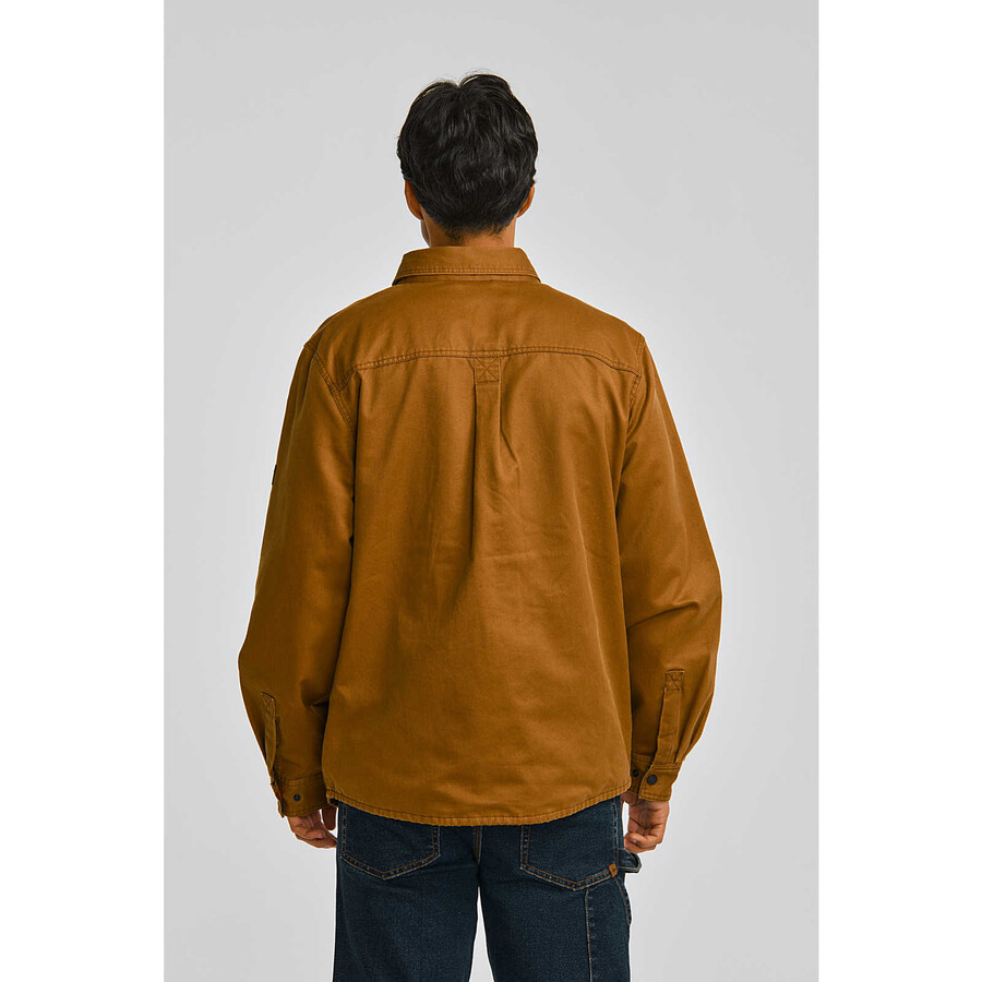 jaqueta camisa masculina de algodão encerado