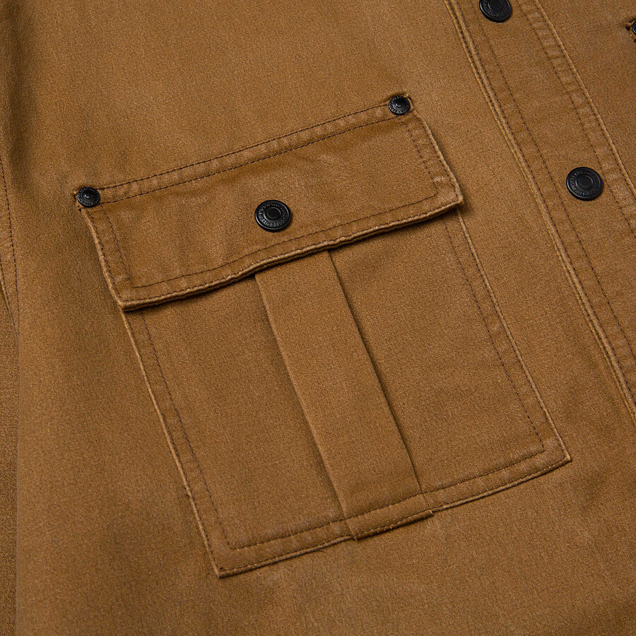 jaqueta camisa masculina de algodão encerado