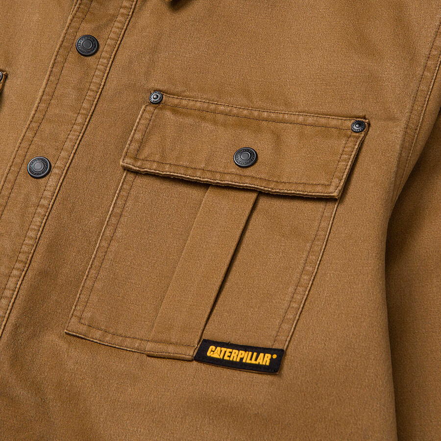jaqueta camisa masculina de algodão encerado