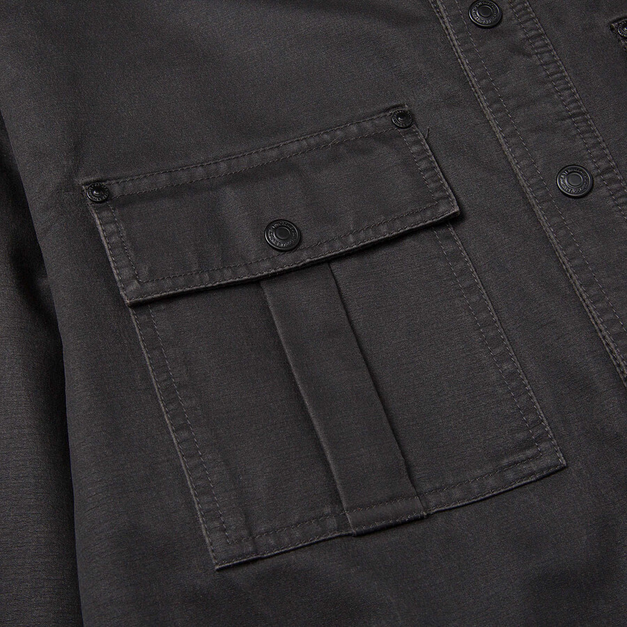 jaqueta camisa masculina de algodão encerado