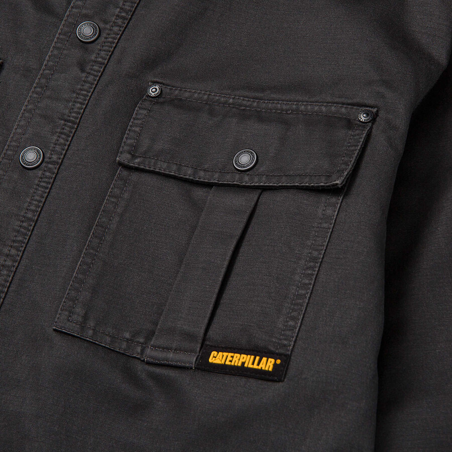 jaqueta camisa masculina de algodão encerado