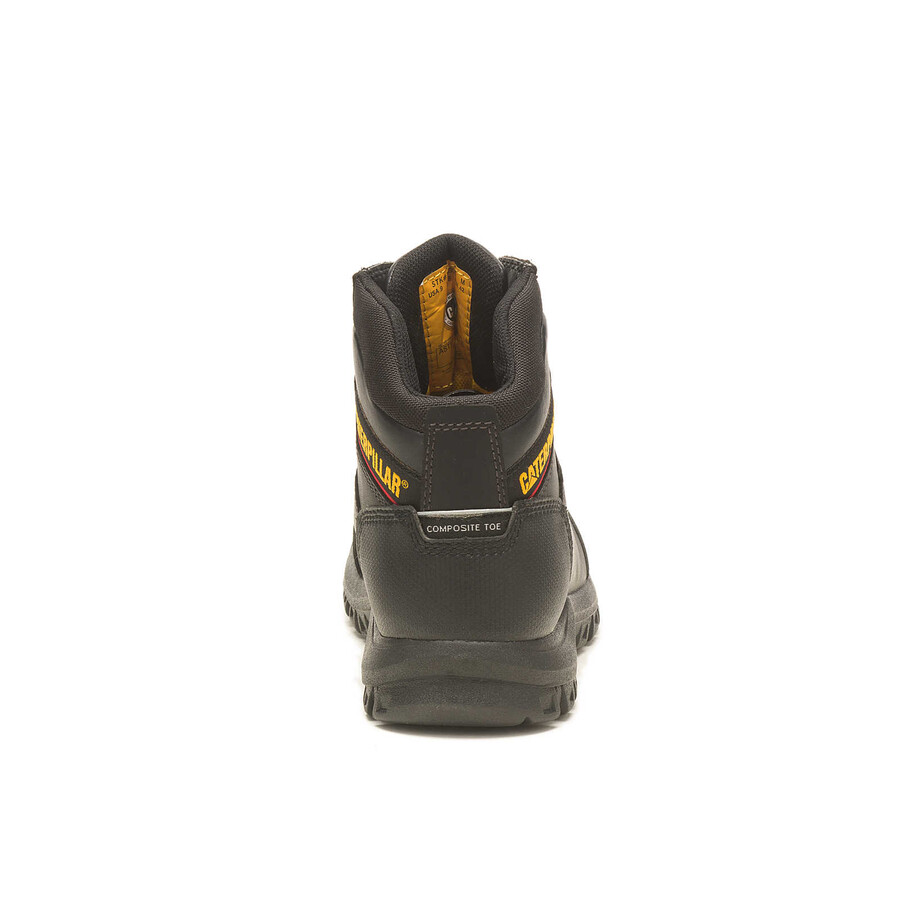 bota de trabalho masculina impermeável com biqueira composta e sistema de absorção de impacto.