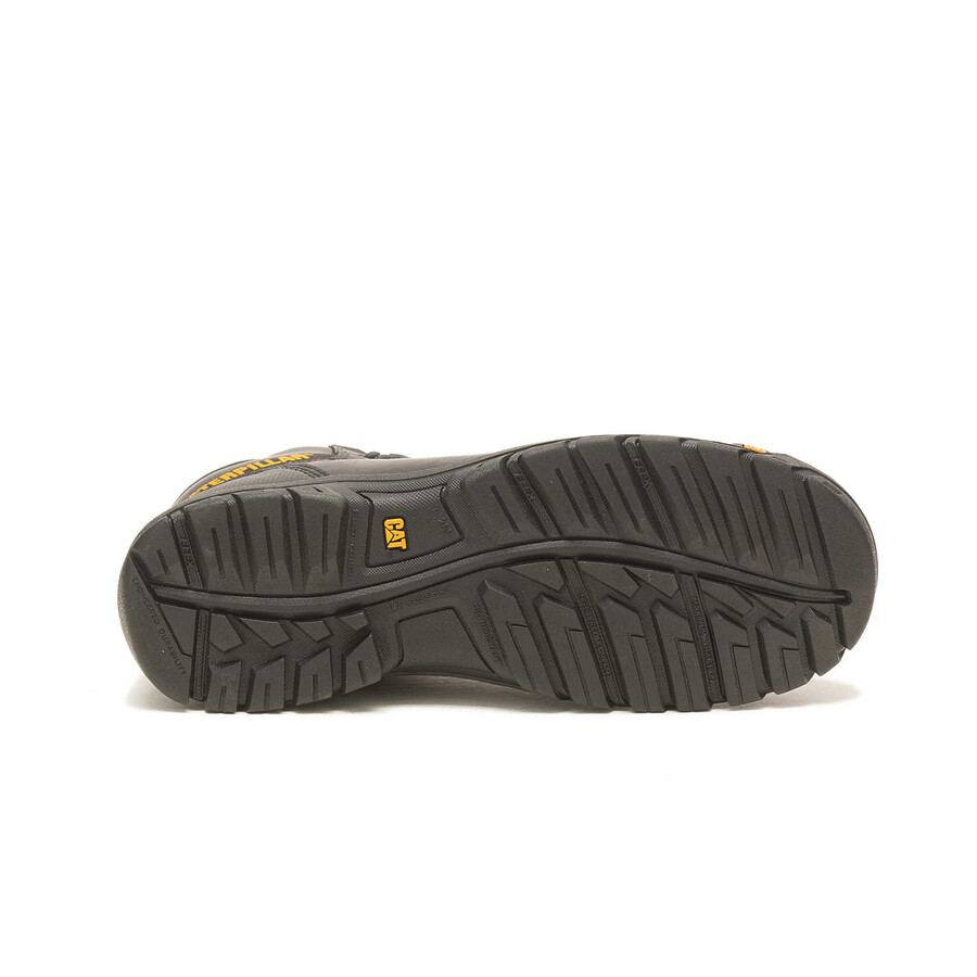 bota de trabalho masculina impermeável com biqueira composta e sistema de absorção de impacto.