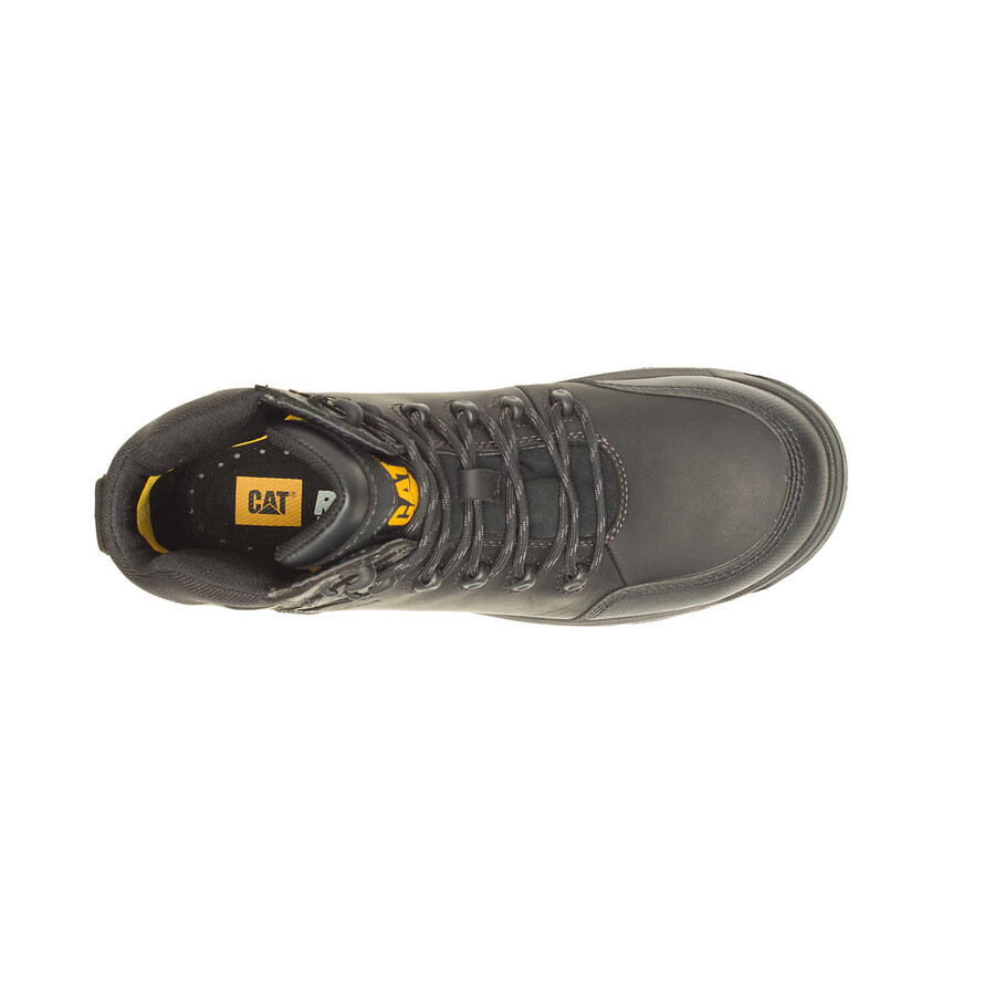 bota de trabalho masculina impermeável com biqueira composta e sistema de absorção de impacto.