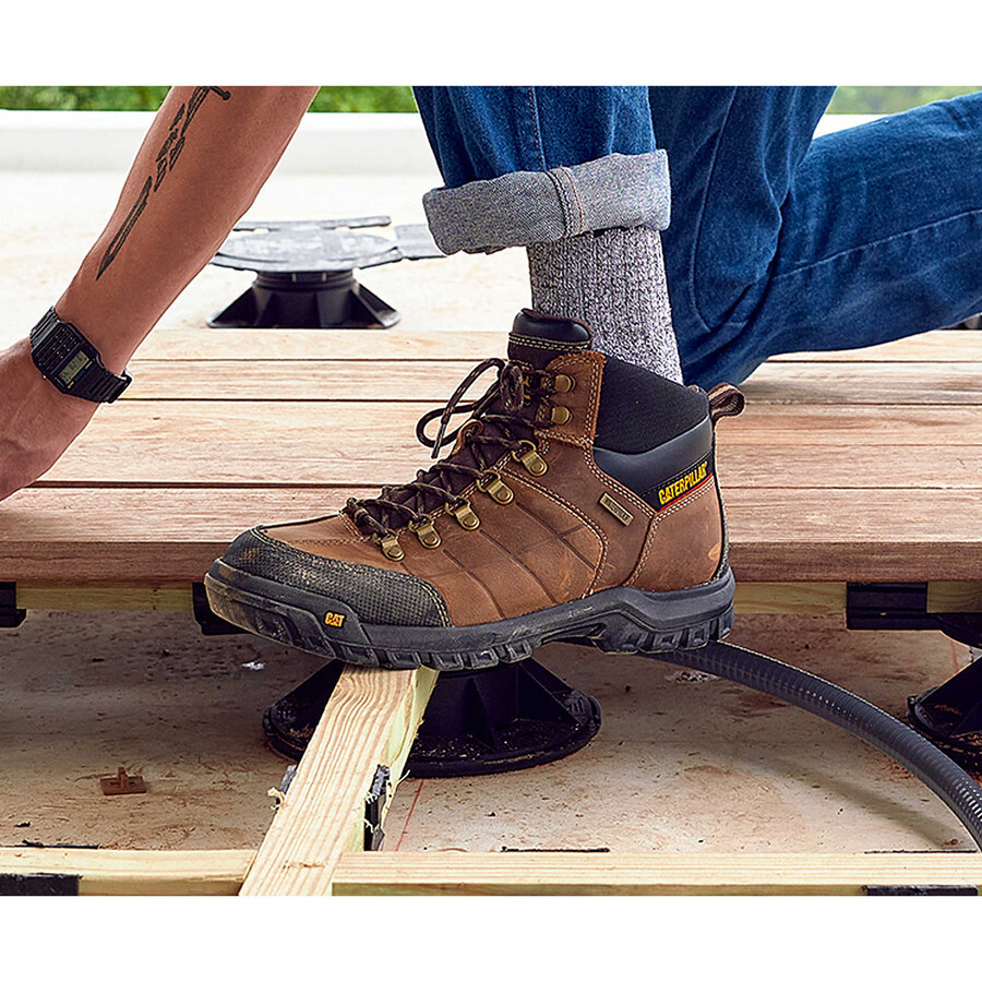 bota de trabalho masculina threshold impermeável com biqueira de aço