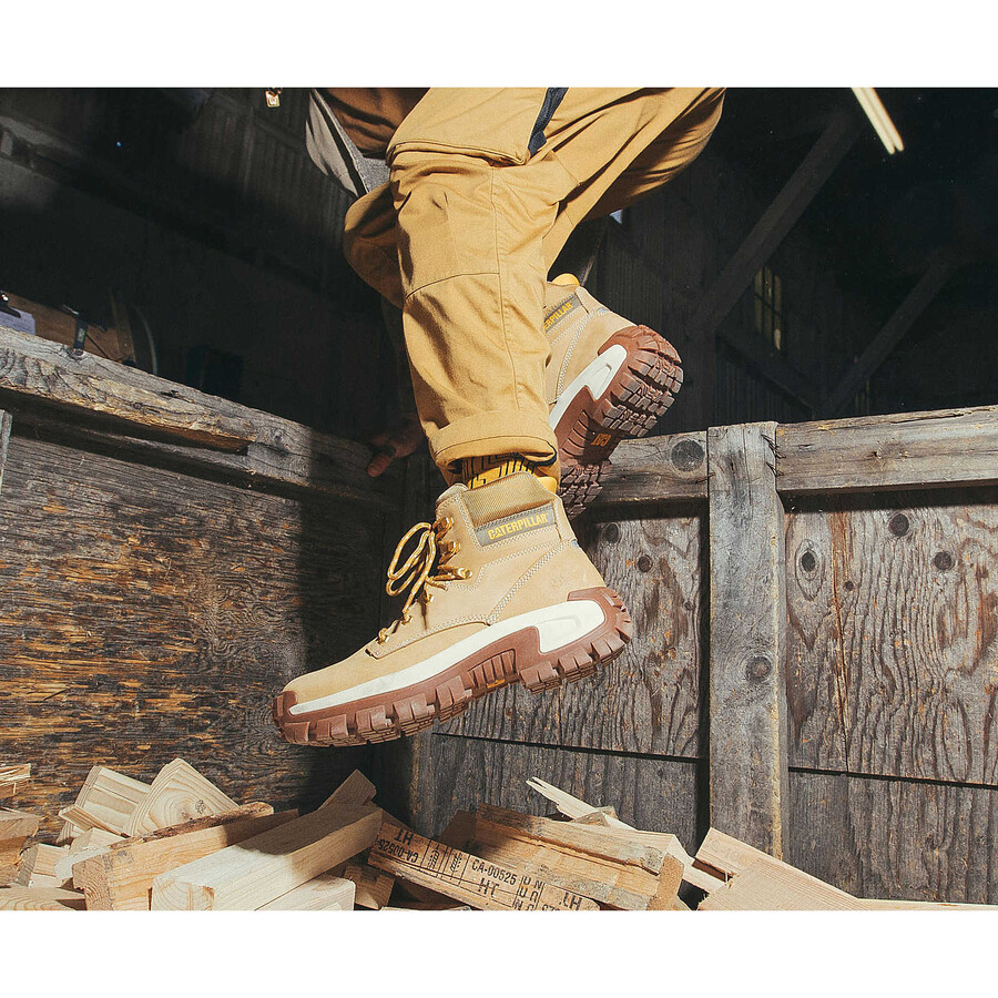 bota de trabalho masculina invader hi com biqueira de aço