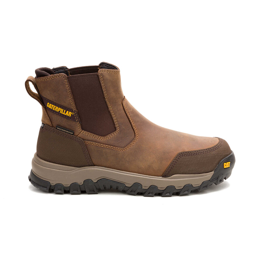 bota de trabalho masculina threshold rebound chelsea impermeável com biqueira de aço