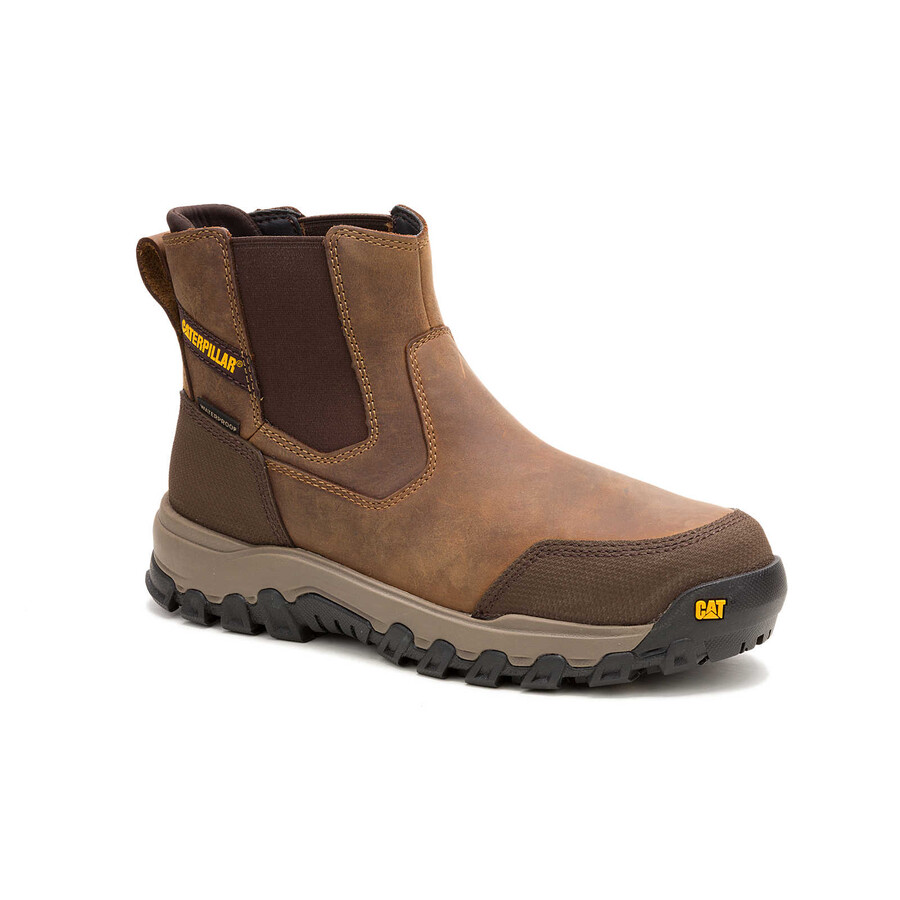 bota de trabalho masculina threshold rebound chelsea impermeável com biqueira de aço