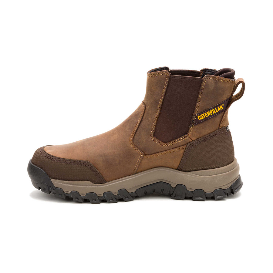 bota de trabalho masculina threshold rebound chelsea impermeável com biqueira de aço