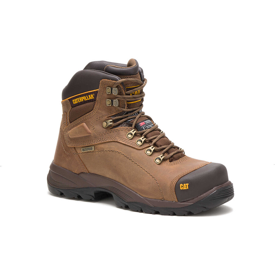 bota de trabalho masculina diagnostic hi impermeável com biqueira de aço e isolamento térmico thinsulate