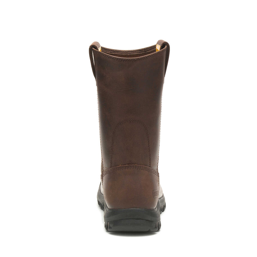 bota de trabalho masculina com biqueira de aço e sistema de tração