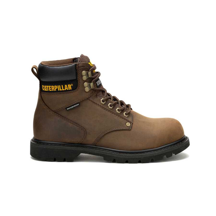 bota de trabalho masculina second shift impermeável com biqueira de aço