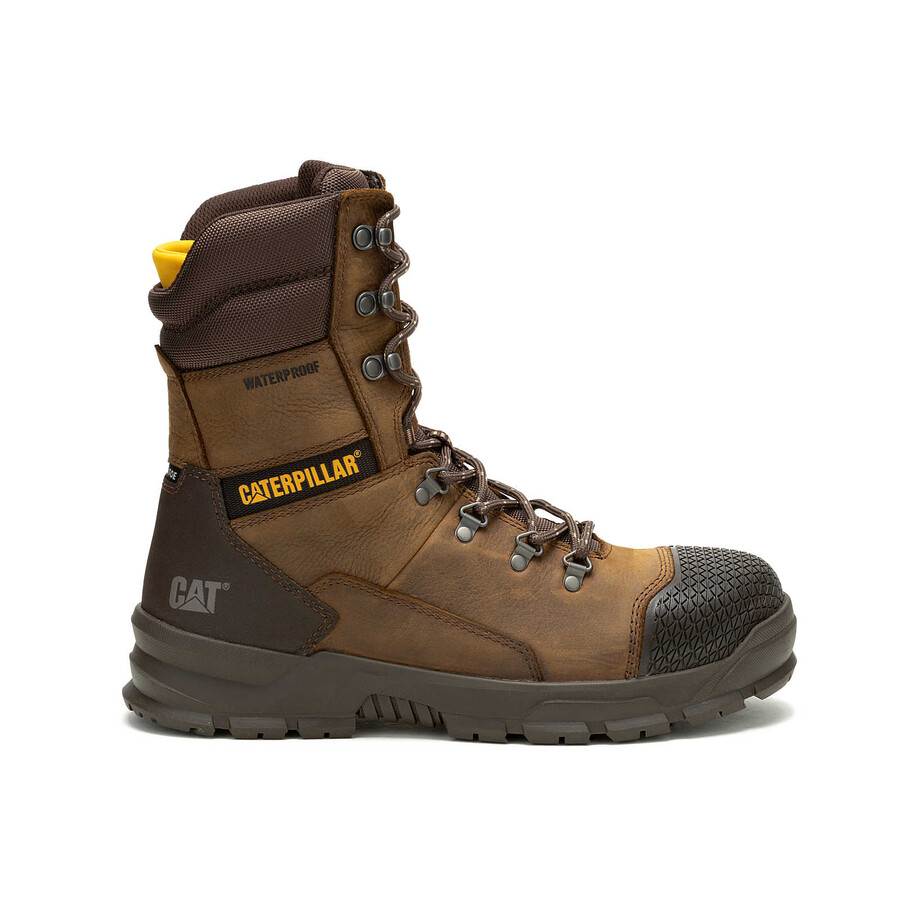 bota de trabalho masculina accomplice x 8 impermeável com biqueira de aço