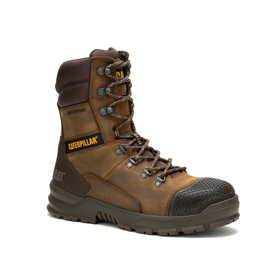 bota de trabalho masculina accomplice x 8 impermeável com biqueira de aço