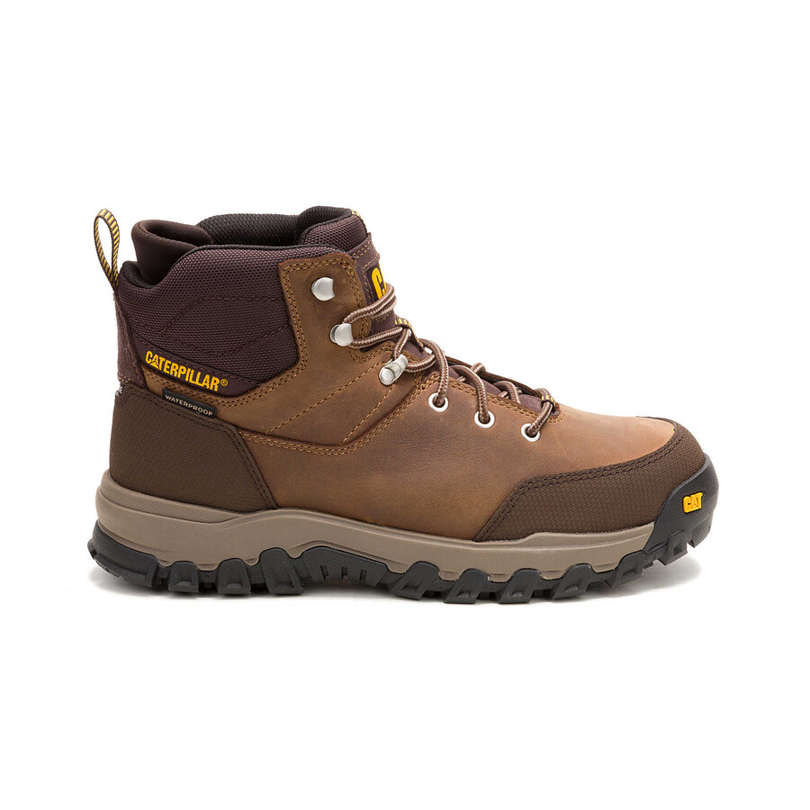 bota de trabalho threshold rebound hiker masculina impermeável com biqueira de aço.