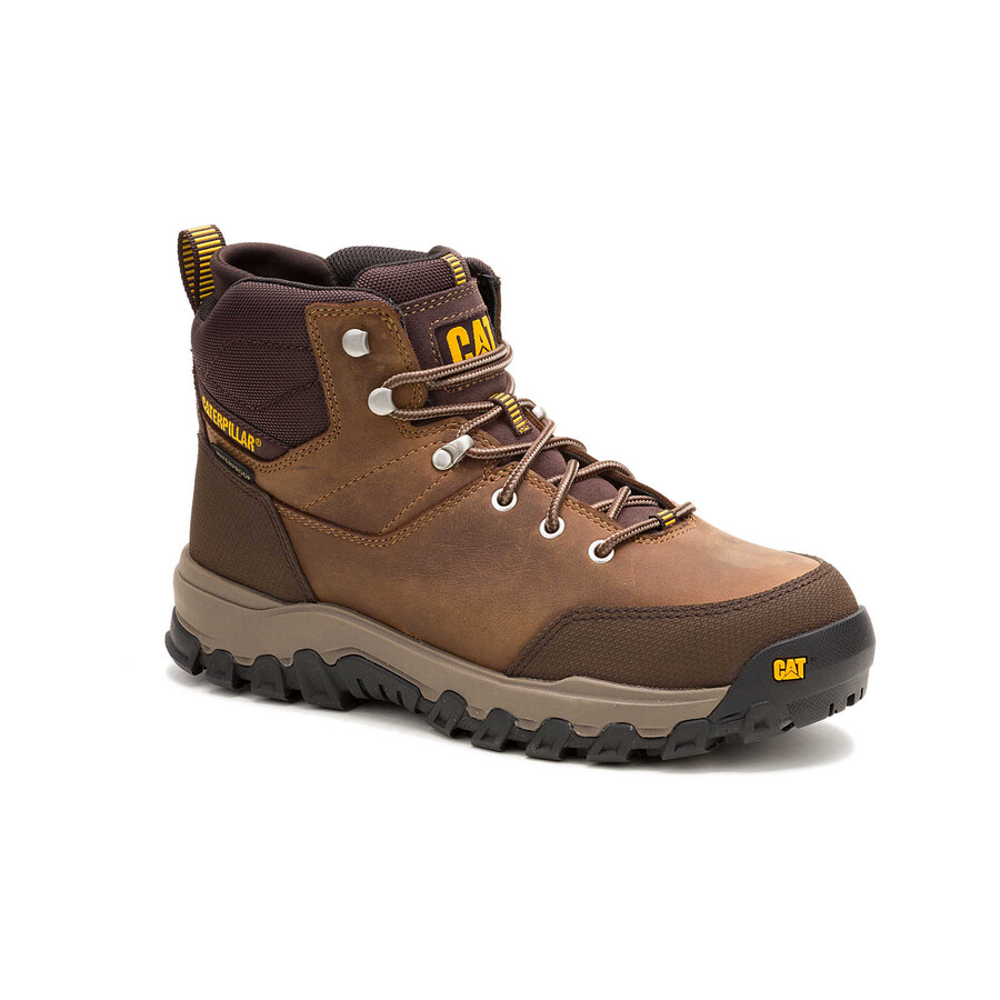 bota de trabalho threshold rebound hiker masculina impermeável com biqueira de aço.
