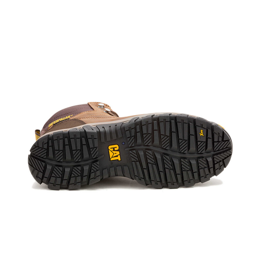 bota de trabalho threshold rebound hiker masculina impermeável com biqueira de aço.
