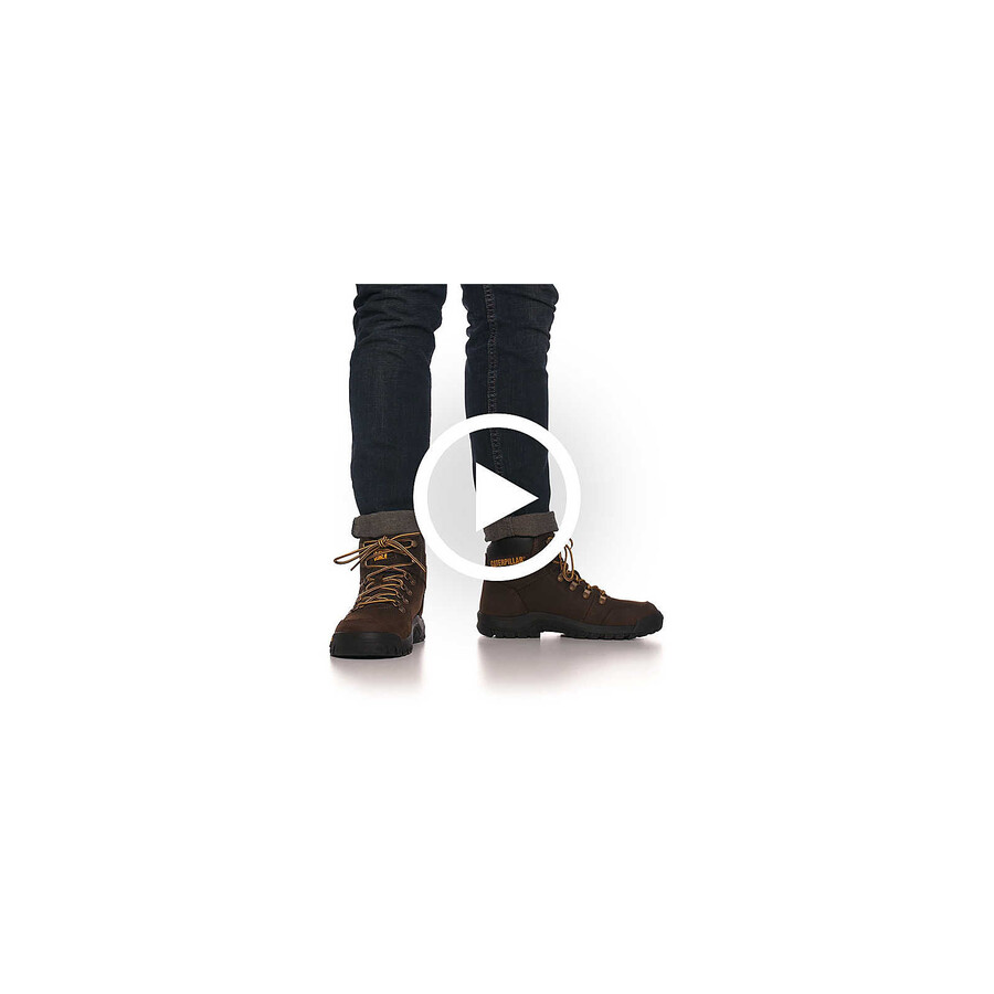bota de trabalho masculina outline com biqueira de aço