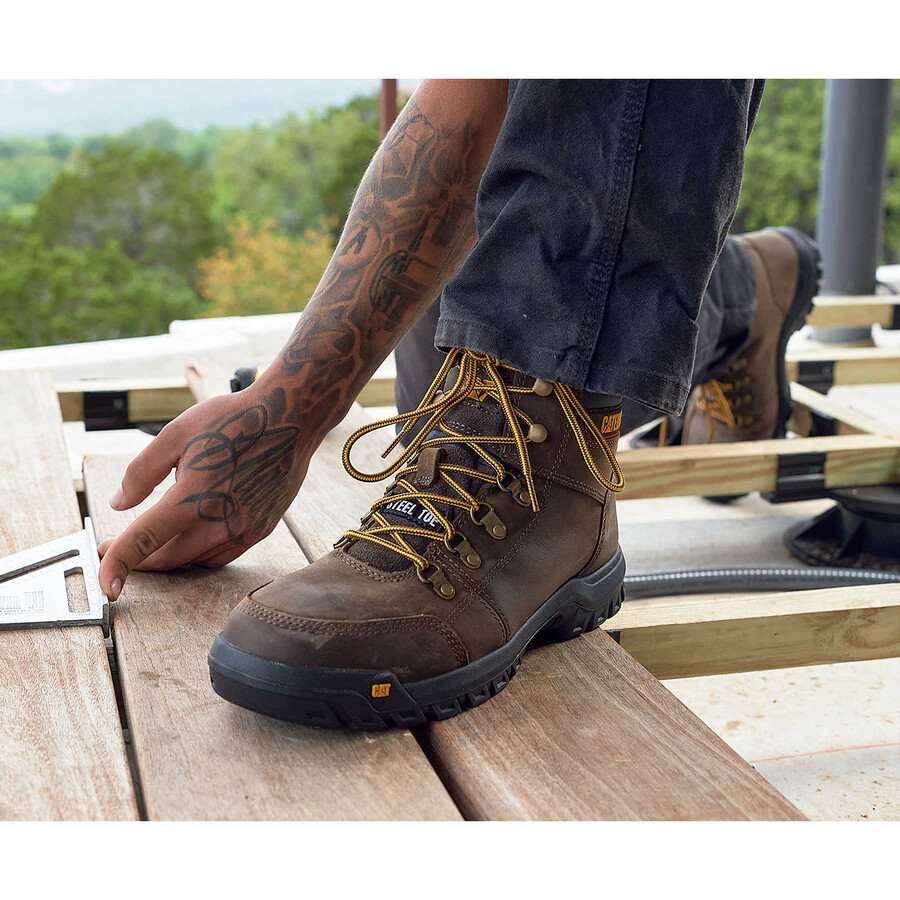 bota de trabalho masculina outline com biqueira de aço