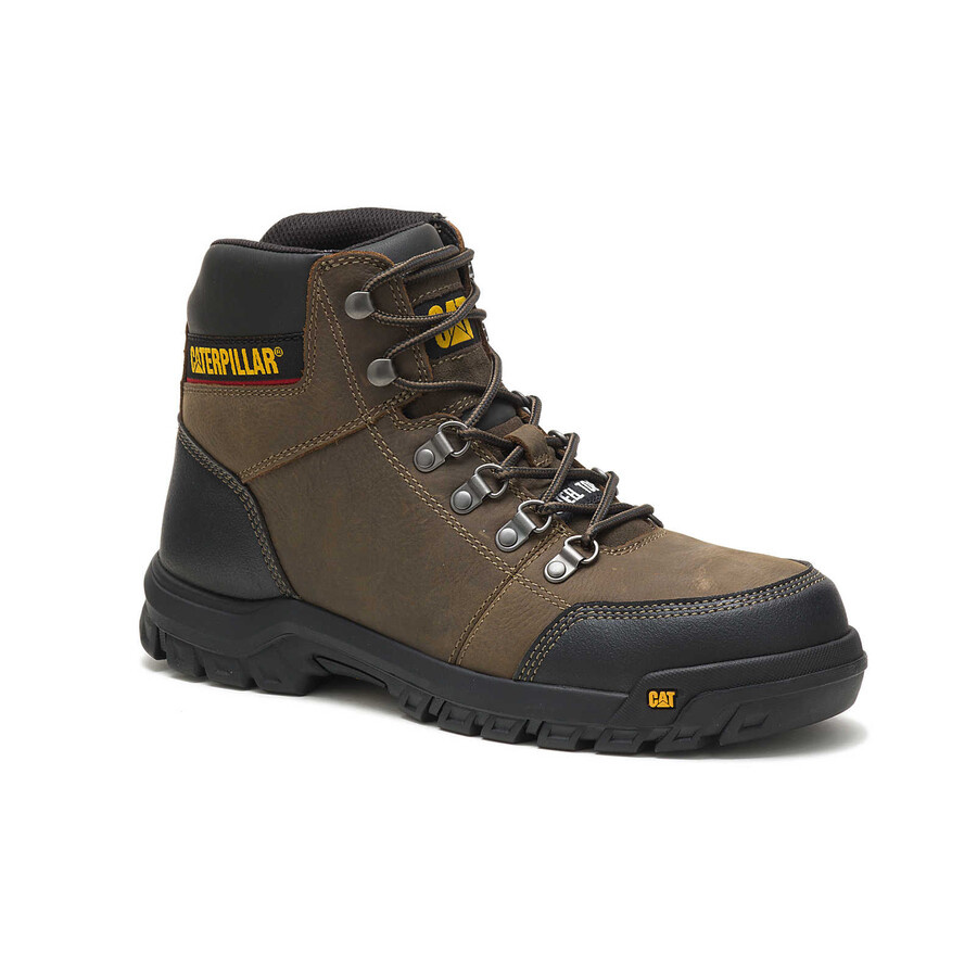 bota de trabalho masculina outline com biqueira de aço