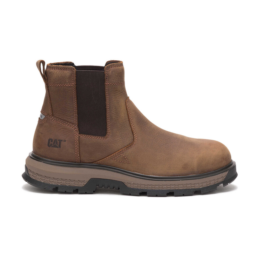 bota de trabalho masculina chelsea com biqueira de liga leve