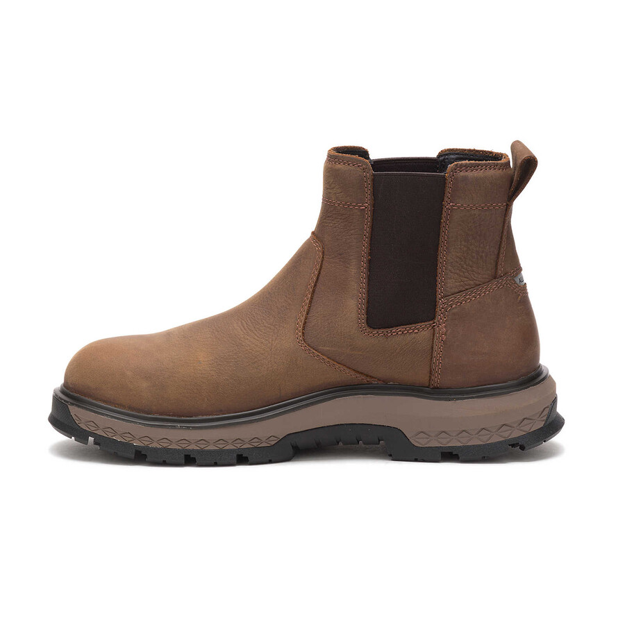 bota de trabalho masculina chelsea com biqueira de liga leve
