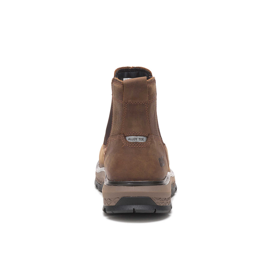 bota de trabalho masculina chelsea com biqueira de liga leve