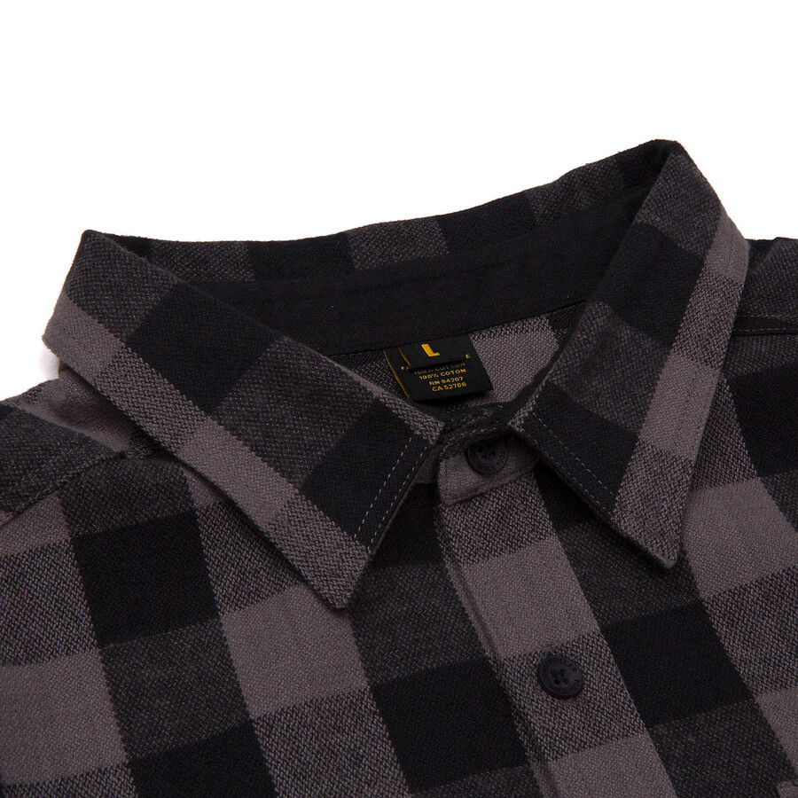 camisa feminina xadrez búfalo de tecido pesado
