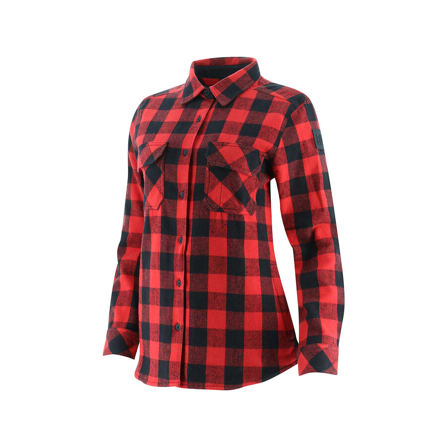 camisa feminina xadrez búfalo de tecido pesado