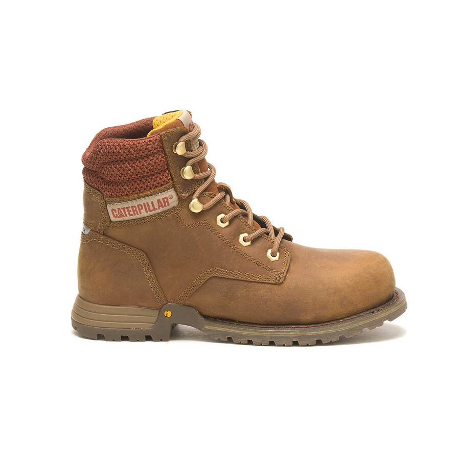 bota de trabalho feminina paisley de 15 cm com biqueira de aço