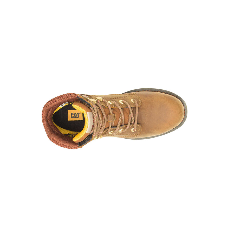 bota de trabalho feminina paisley de 15 cm com biqueira de aço