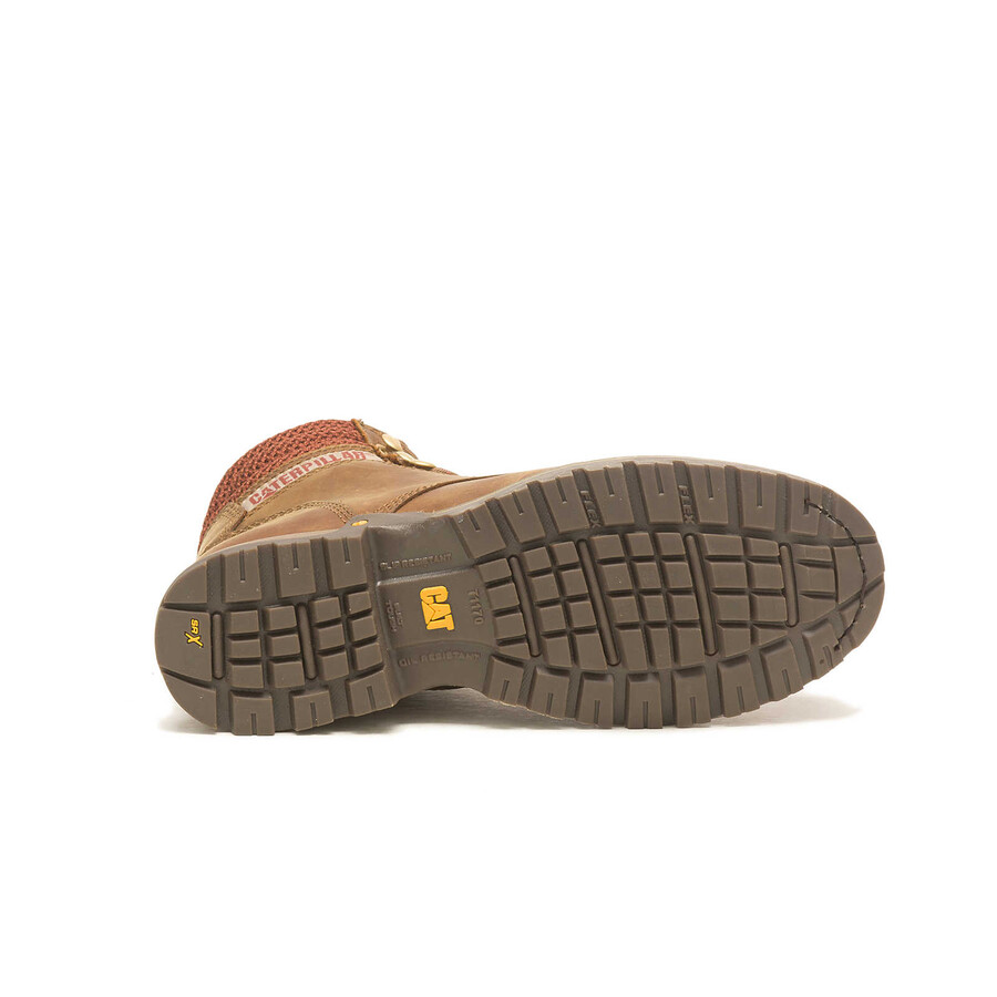 bota de trabalho feminina paisley de 15 cm com biqueira de aço