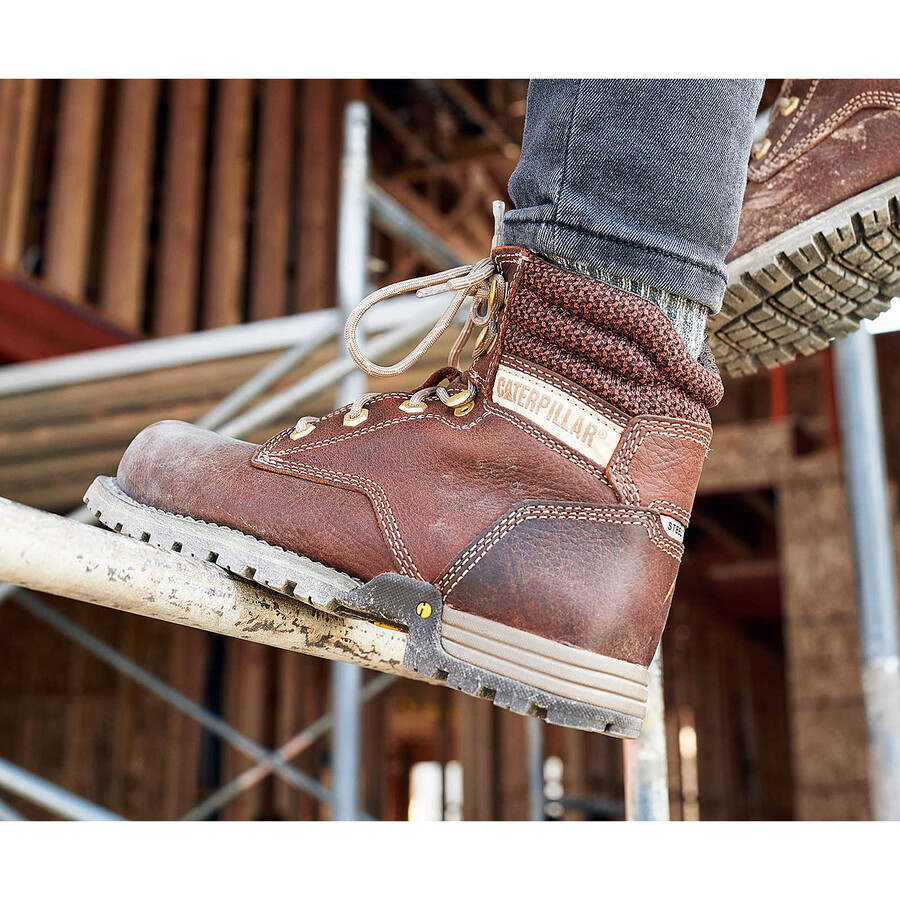 bota de trabalho feminina paisley de 15 cm com biqueira de aço